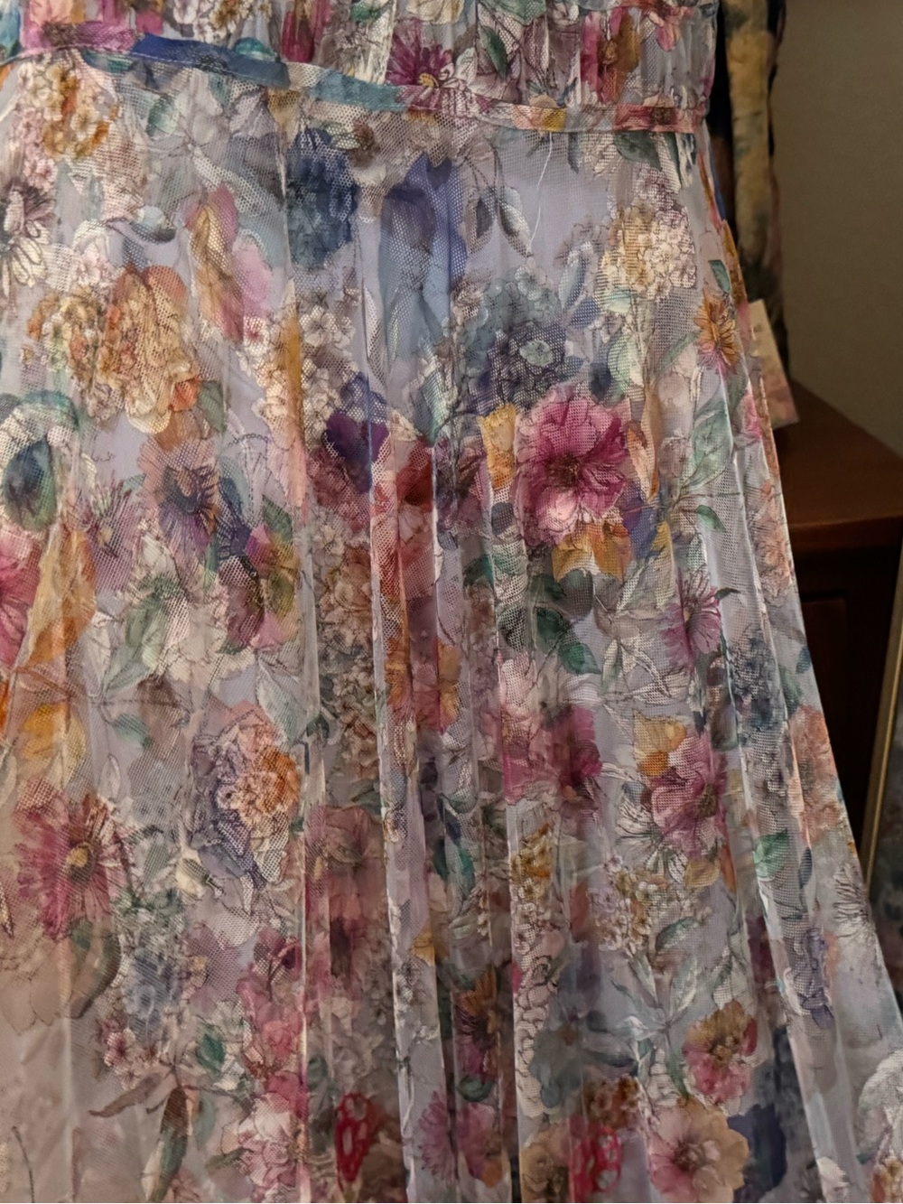 NWT Johnny Was Mazzy Ruched Flora Maxi Dress M - Picture 13 of 16